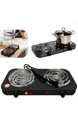 Imagem de Fogão Elétrico Mini Cooktop 2 Bocas Portátil 110V  Indução 2500W o Mais Potente 400C