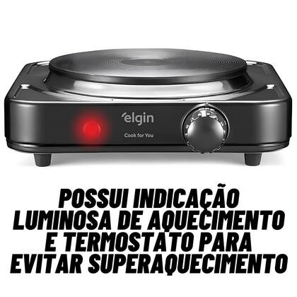 Imagem de Fogão Elétrico Portátil Elgin 1 Boca - 127v