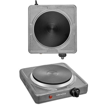 Imagem de Fogão Elétrico Pratic 1 Bocas Portátil 127V Prático e compacto Com Controle de temperatura PFE351 - Lenoxx