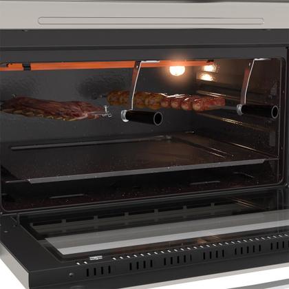 Imagem de Fogão Embutir 5 Bocas Gaudí Platinum Vitreo Inox Gás GLP 127 V Venax