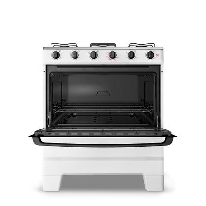Fogão Esmaltec 5 Bocas Ideal Pop Mesa de Aço Inox Branco F5ISB Imagem de Fogão Esmaltec 5 Bocas Ideal Pop Mesa de Aço Inox Branco F5ISB
