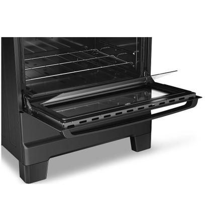 Imagem de Fogão Esmaltec 5 Bocas Ideal Super Mesa de Aço Inox Preto F5IAP - Bivolt