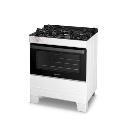 Imagem de Fogão Esmaltec Ideal Top Glass 5 Bocas 84L Branco Mesa de Vidro Acendimento Automático