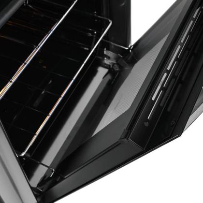 Imagem de Fogão Fischer Gran Cheff De Embutir 4 Bocas Silver Mesa De Vidro Preto 127V