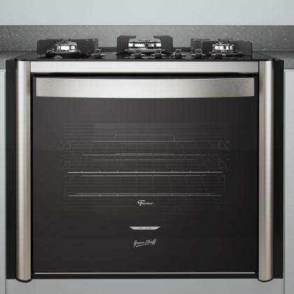 Imagem de Fogão Fischer Gran Cheff de Embutir 5 Bocas Mesa de Vidro Com Dourador 110L Silver 220V 28550-65541