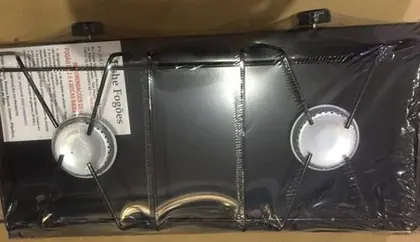 Imagem de Fogão Fogareiro 2 Bocas Camping Portátil Preto