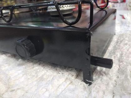 Imagem de Fogão Fogareiro 2 Bocas Camping Portátil Preto