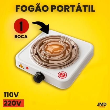 Imagem de Fogão Fogareiro Elétrico 1 boca Portátil Pratico Espiral Camping Lazer 220v