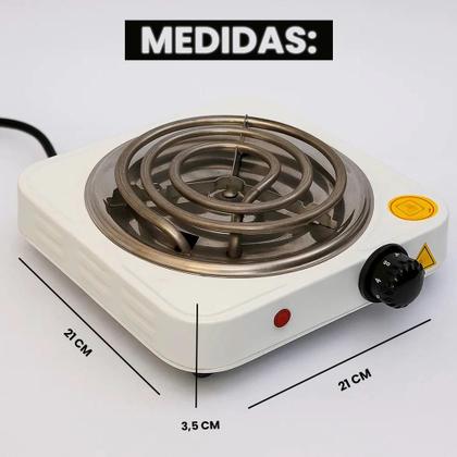 Imagem de Fogão Fogareiro Elétrico 1 boca Portátil Pratico Espiral Camping Lazer 220v