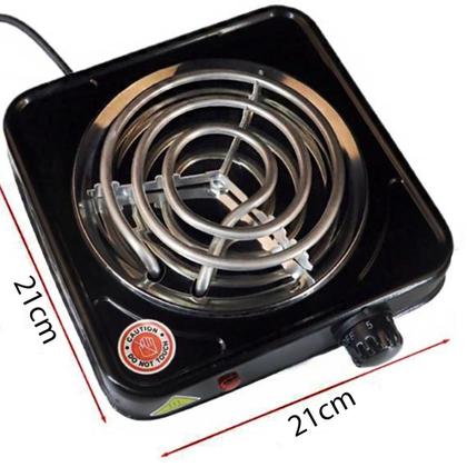 Imagem de Fogão Fogareiro Elétrico 1 boca Portátil Viagem Férias Pratico Espiral Camping Lazer 110 ou 220v 1000 Wats