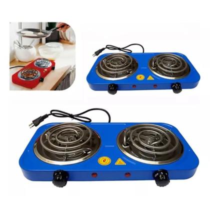 Imagem de Fogão Fogareiro Elétrico Portátil 2 Bocas 2000w 110v ou 220v Potente Pratico