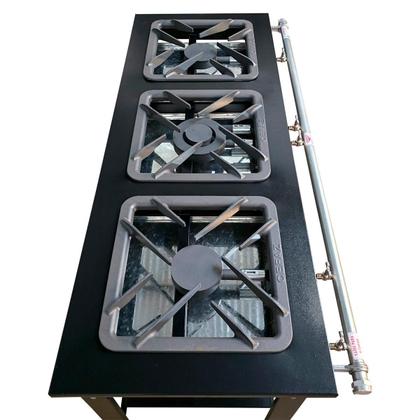 Imagem de Fogão Industrial 3 Bocas Cefaz Linha Gold Baixa Pressão CFZG-162