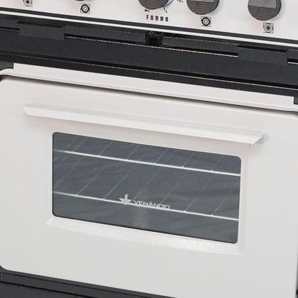 Imagem de Fogão Industrial 6 Bocas Baixa Pressão Venâncio Linha Bravo Esmaltado Com Forno Cinza BR6BF