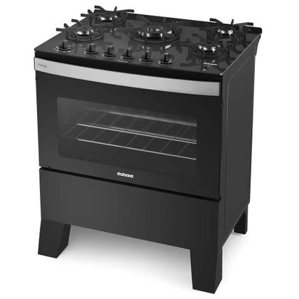 Imagem de Fogão Itatiaia 5 Bocas Itaglass Plus Preto - Bivolt