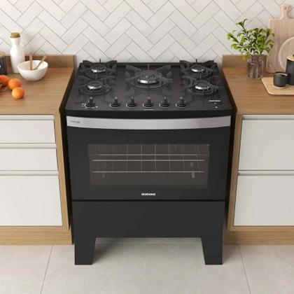 Imagem de Fogão Itatiaia 5 Bocas Itaglass Plus Preto - Bivolt