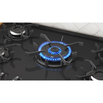Imagem de Fogão Itatiaia Itaglas Piso 5 Bocas Preto Mesa Vidro Bivolt 3700000373