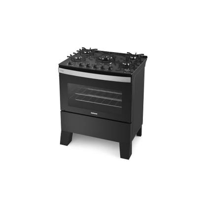 Imagem de Fogão Itatiaia Itaglas Piso 5 Bocas Preto Mesa Vidro Bivolt 3700000373