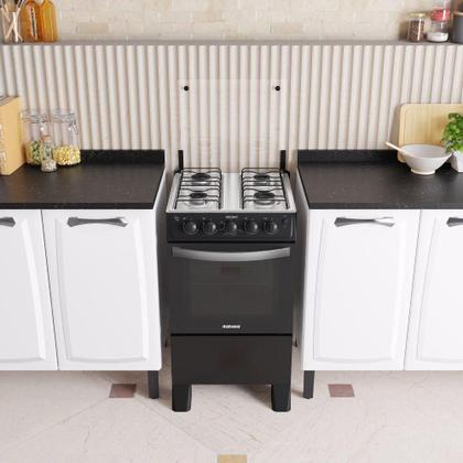 Imagem de Fogão Itatiaia Waves New Piso 4 Bocas All Black Bivolt 3700000376