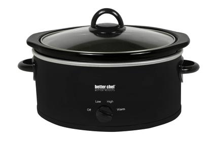 Imagem de Fogão Lento Better Chef Oval 3L - 3 Configurações de Temperatura - Preto