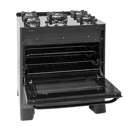 Imagem de Fogão Max Glass 5 Bocas Vidro Temperado Suggar Preto Bivolt