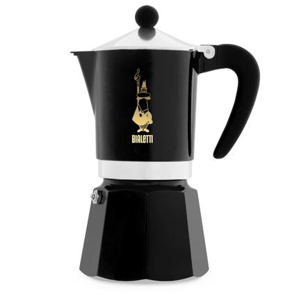 Fogão Moka Bialetti Edição Limitada Caffe Mercanti Black Oro - 6 Xícaras Imagem de Fogão Moka Bialetti Edição Limitada Caffe Mercanti Black Oro - 6 Xícaras