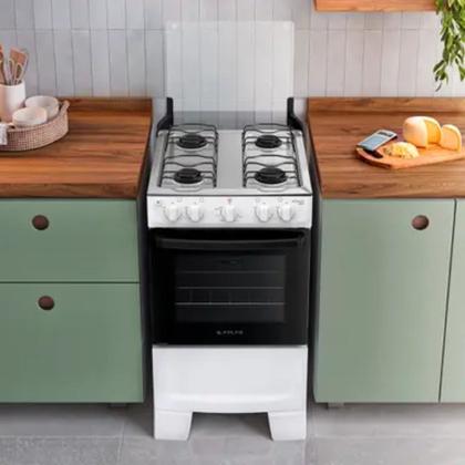 Imagem de Fogão Mônaco Plus 4 Bocas Automático Mesa de Inox Forno Atlas