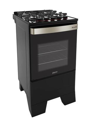 Imagem de Fogão Mueller 4 bocas Piacere Vetro com mesa de vidro G6 Preto Fosco - Bivolt