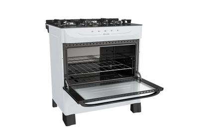 Imagem de Fogão Mueller 5 Bocas com Mesa de Vidro e Acendimento Branco MFV5BB - Bivolt