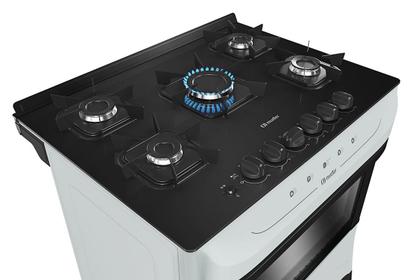 Imagem de Fogão Mueller 5 Bocas com Mesa de Vidro e Acendimento Branco MFV5BB - Bivolt