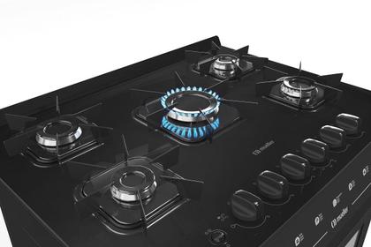 Imagem de Fogão Mueller 5 Bocas com mesa de vidro Preto MFV5BB - Bivolt