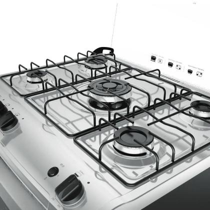 Imagem de Fogão Mueller 5 Bocas DeCOLORato Tripla Chama Preto Bivolt