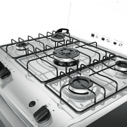 Imagem de Fogão Mueller 5 Bocas Decorato com Tripla Chama Preto Fosco - Bivolt