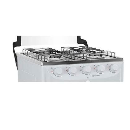 Imagem de Fogão Mueller MFI4BB 4 Bocas Automático Mesa de Inox Forno 48,1L Bivolt