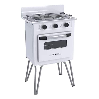 Imagem de Fogão Portátil 2 Bocas Venax Gemini Vetrô Gas Glp Branco