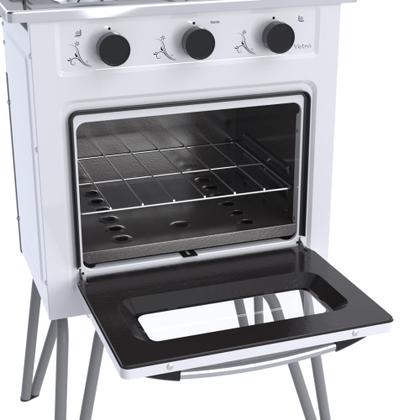 Imagem de Fogão Portátil 2 Bocas Venax Gemini Vetrô Gas Glp Branco