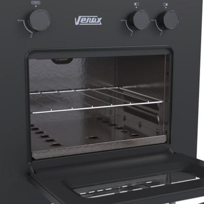 Imagem de Fogão Portátil 2 Bocas Venax Mini Cook Gas Glp Preto Fosco