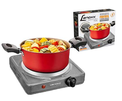 Imagem de Fogão Portátil Elétrico Pratic de Mesa 1 Boca 1000W 127V Lenoxx