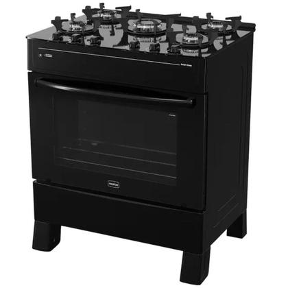 Imagem de Fogão Realce Smart Glass 5 Bocas Automático Mesa de Vidro