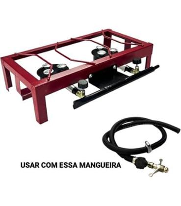 Imagem de Fogão Semi Industrial de Bancada- 02 Bocas- Alta Pressão- Roa 4 caulins