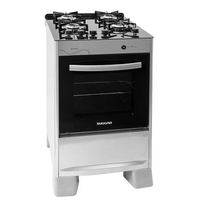 Fogão Suggar Neo Glass 4 Bocas Inox FGVNG410 Bivolt Imagem de Fogão Suggar Neo Glass 4 Bocas Inox FGVNG410 Bivolt