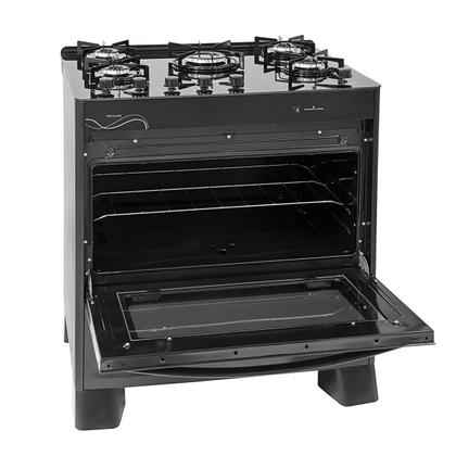 Imagem de Fogão Suggar Neo Glass 5 Bocas Fgvng510pt Mesa de Vidro Preto