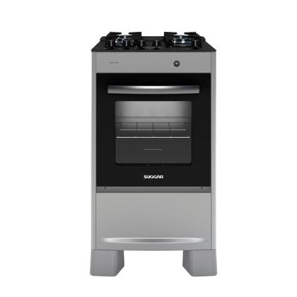 Imagem de Fogão Suggar Neo Max 4 Bocas Inox Mesa de Vidro FGV403PRIX Bivolt