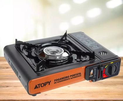 Imagem de Fogareiro A Gás Portátil Fogão Cooktop A Gas Acampamento camping