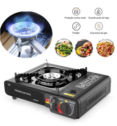 Imagem de Fogareiro Fogão A Gás Portátil Multiuso Acampamento Pesca