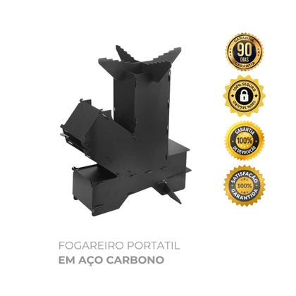 Imagem de Fogareiro Portátil A Lenha Aço Carbono Rocket Stove Capincho 08000493