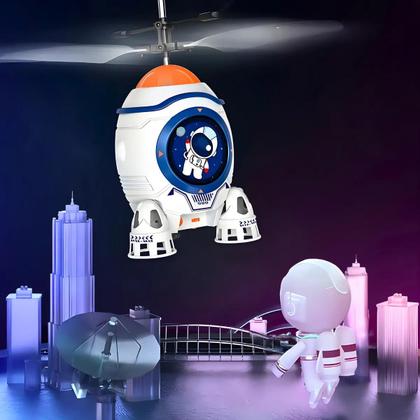 Imagem de Foguete Infantil Com Sensor Luz Mini Recarregável Voa