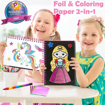 Imagem de Foil Art Craft Activity FUNNYB&G para crianças de 3 a 12 anos