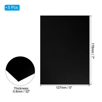 Imagem de Folha de alumínio anodizado PATIKIL 178x127x0,8mm preta (5 unidades)
