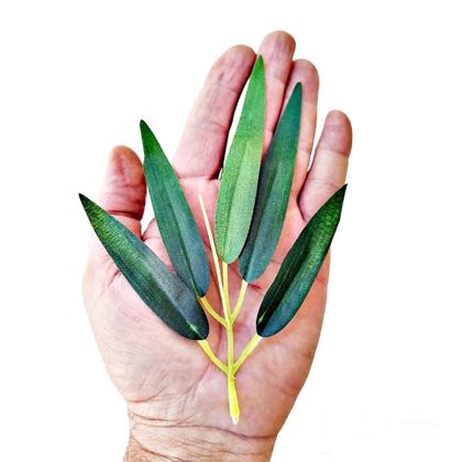 Imagem de Folha De Bambu Mosso Artificial Silicone Pacote Com 100 Galhos