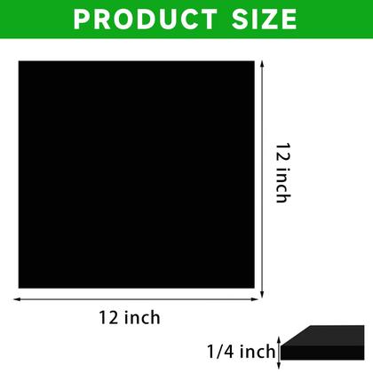 Imagem de Folha de HDPE Bocolon Black para indústria pesada 12x12in